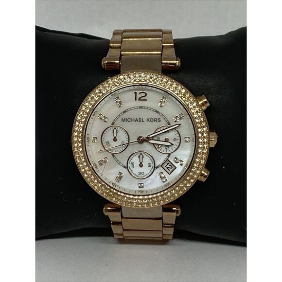 Michael Kors Parker MK5491 Womens Stainless Steel Analog Dial Quartz Watch LB315 - Picture 1 of 12